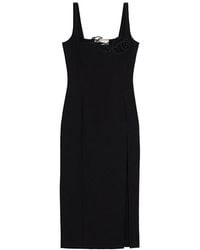 Blumarine - Cut-Out-Detailed Sleeveless Midi Dress - Lyst