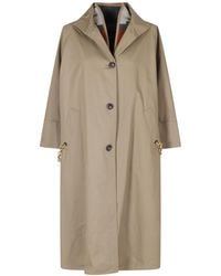 Bazar Deluxe - Long-Sleeve Single-Breasted Trench Coat - Lyst