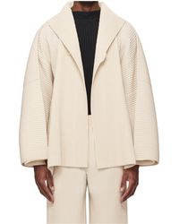 Homme Plissé Issey Miyake - Pleated Coat - Lyst