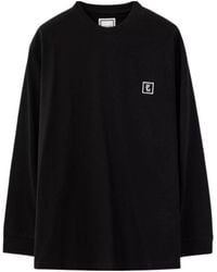 WOOYOUNGMI - Logo Back Long Sleeve Sweater - Lyst