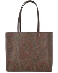 Etro - Paisley Jacquard Top Handle Bag - Lyst