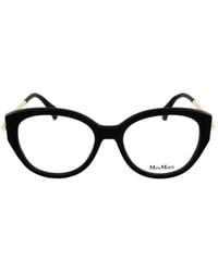 Max Mara - Oval Frame Glasses - Lyst