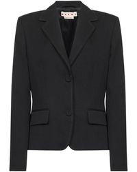 Marni - Stitch Detailed Button-Up Jackets - Lyst