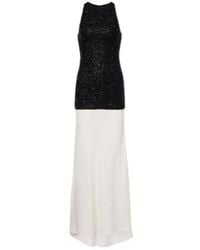 STAUD - Gabrielle Beaded Crêpe Gown - Lyst