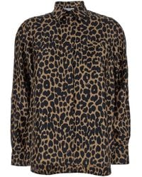 Max Mara - And Oversized Shirt With All-Over Leopard Print I - Lyst