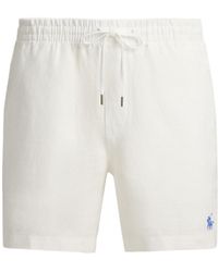 Polo Ralph Lauren - Ralph Lauren Drawstring Linen Shorts - Lyst