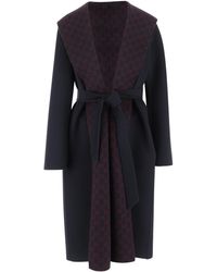 Gucci - Reversible Gg Straight Hem Coat - Lyst