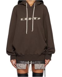 Rick Owens - Concordians Oversized Hooded Sweatshirt - Lyst