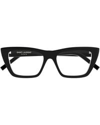 Saint Laurent - Eyewear Cat-Eye Frame Glasses - Lyst