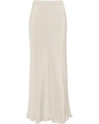 Max Mara - Sospiro Satin-Finish Skirt - Lyst