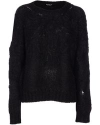 Dondup - Embroidered Crewneck Sweater - Lyst