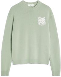 Maison Kitsuné - Fox-Head Crew-Neck Sweater - Lyst