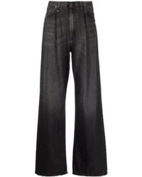 R13 - Ellery Wide-Leg Pleated Jeans - Lyst
