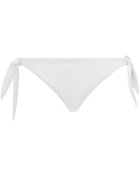 Brunello Cucinelli - Techno-Jersey Bikini Bottoms With Monili - Lyst