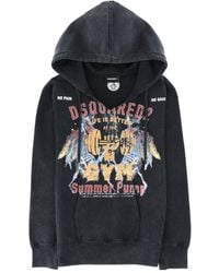 DSquared² - Rock Wash Long & Lean Fit Hoodie - Lyst