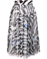 Off-White c/o Virgil Abloh - Leopard Printed Pleated Tulle Skirt - Lyst