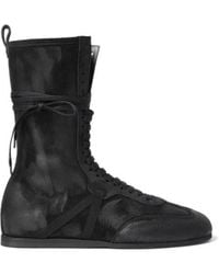 Ann Demeulemeester - Fides High-Top Boxing Sneakers - Lyst
