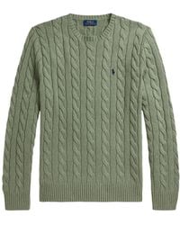 Polo Ralph Lauren - Cable-Knit Knitted Sweater - Lyst