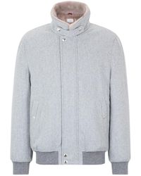 Brunello Cucinelli - High-Neck Long-Sleeved Casual Jacket - Lyst