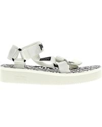 Palm Angels - X Suicoke Depa Logo Printed Sandals - Lyst
