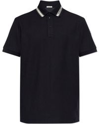 Moncler - Logo-Trim Polo Shirt - Lyst