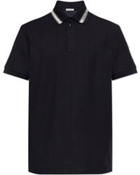 Moncler - Logo-Trim Polo Shirt - Lyst
