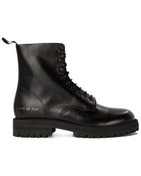 Common Projects - Lace-Up Combat Boots - Lyst