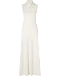 Tom Ford - Draped Wool-Blend Piqué Maxi Dress - Lyst