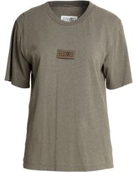 MM6 by Maison Margiela - Basic Solid-Color T-Shirt - Lyst