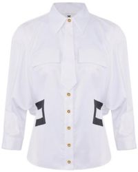 Elisabetta Franchi - Tie-Detail Shirt - Lyst