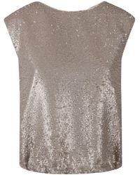 Herno - Sequinned Top - Lyst