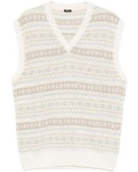 Kiton - V-Neck Knitted Vest - Lyst