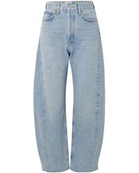 Agolde - High Waist Denim Trousers - Lyst