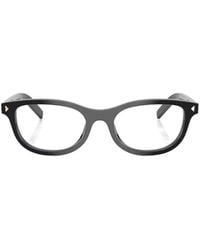 Prada - Eyewear Oval Frame Glasses - Lyst