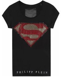 Philipp Plein - Logo Detail T-Shirt - Lyst