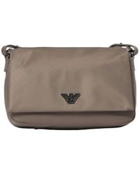 Emporio Armani - Logo-Plaque Shoulder Bag - Lyst