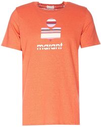 Isabel Marant - Logo Printed Short-Sleeved T-Shirt - Lyst