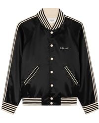 Celine - Embroidered Teddy Jacket - Lyst