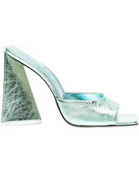 The Attico - Devon 115Mm Leather Mules - Lyst