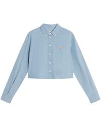Maison Kitsuné - Maison Kitsuné Baby Fox Cropped Shirt - Lyst
