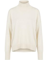 Patrizia Pepe - High-Neck Logo-Plaque Sweater - Lyst