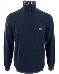 BOSS - Logo Long-Sleeved Sweater - Lyst