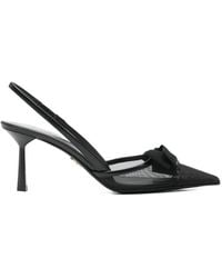 Prada - Bow Pointed-Toe Pumps - Lyst