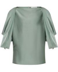 Lanvin - Open-Sleeve Mini Top For - Lyst