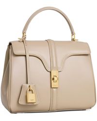 Celine Camille 16 Small Leather Shouler Bag in Brown | Lyst