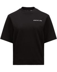 Moncler - Grenoble Logo Printed Crewneck T-Shirt - Lyst