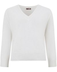 Herno - Long-Sleeve V-Neck Pullover - Lyst