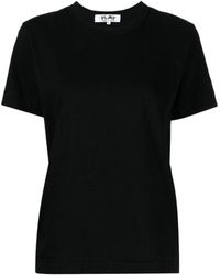 COMME DES GARÇONS PLAY - Comme Des Garçons Play Logo Patch Crewneck T-Shirt - Lyst
