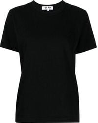 COMME DES GARÇONS PLAY - Comme Des Garçons Play Logo Patch Crewneck T-Shirt - Lyst