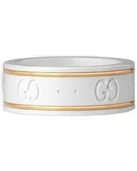 Gucci - Icon 18K Ring With Crystals - Lyst